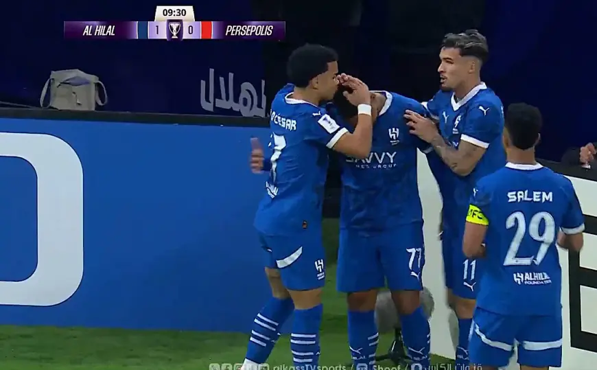 شاهدوا أهداف الهلال السعودي أمام بيرسبوليس الإيراني